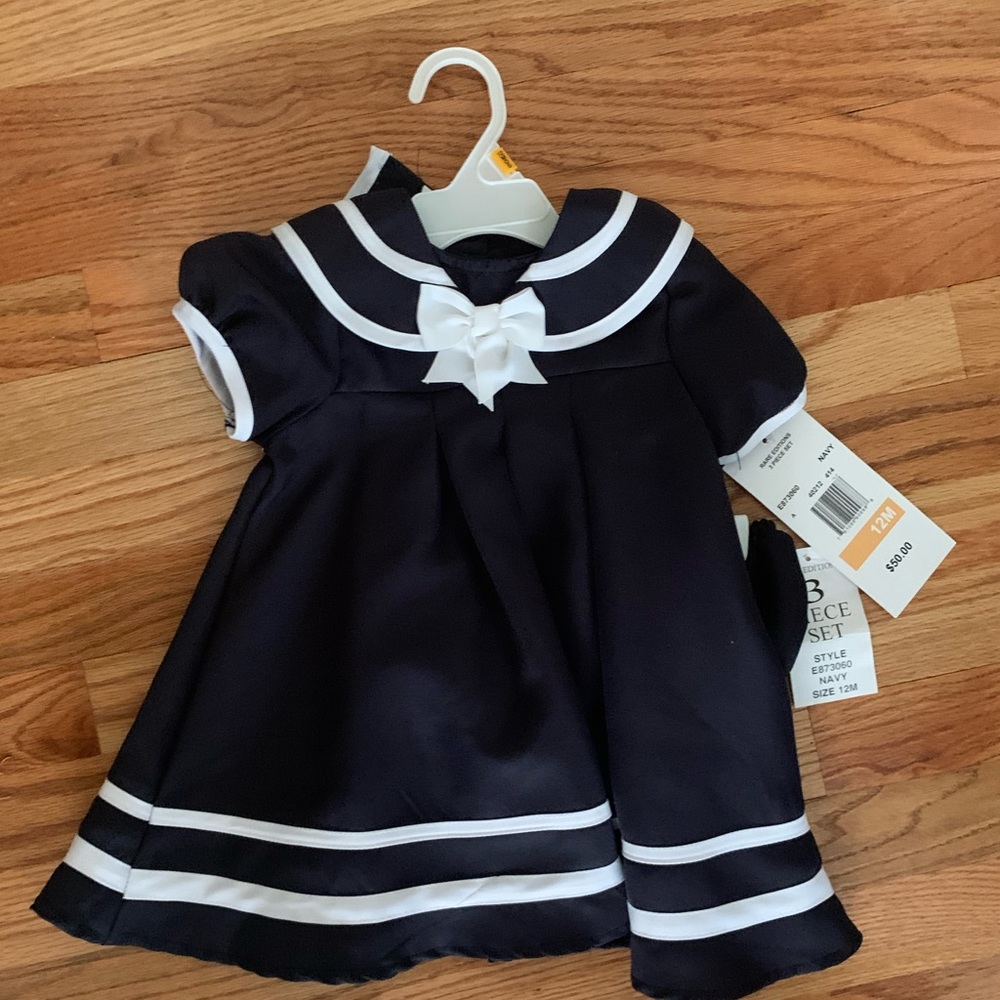 RARE EDITIONS- Navy Dress